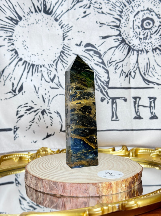 【Skye picks】Storm blue Pietersite bigboy tower H13.74*W3.48 0.2kg