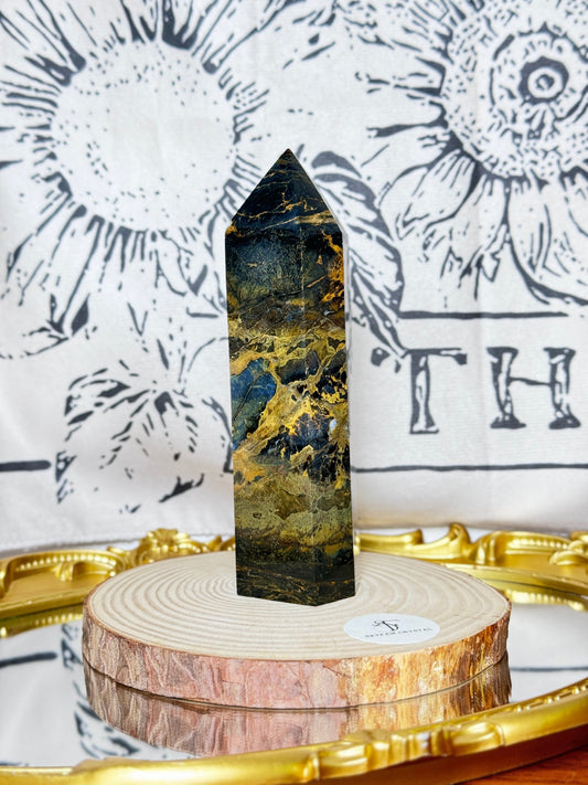 【Skye picks】Storm blue Pietersite bigboy tower H15.35*W4.3 0.37kg